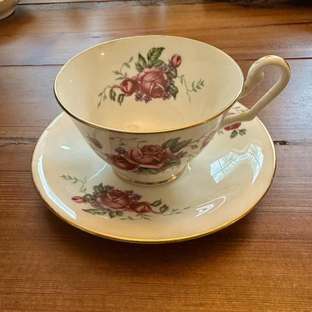Clarence Bone China cup and saucer